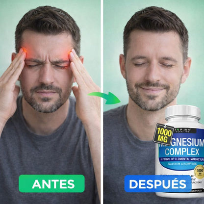 ⚠️ ÚLTIMAS HORAS – 2x1 EN TOPLUX MAGNESIUM COMPLEX 8 EN 1 Soporte completo para descanso, relajación y bienestar diario HOY -50% + ENVÍO GRATIS
