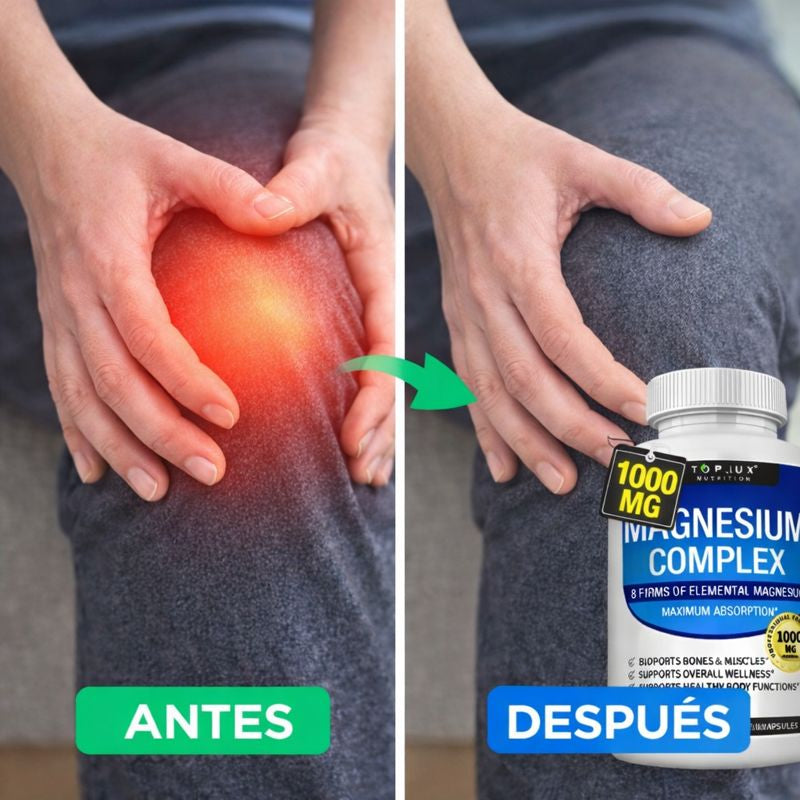⚠️ ÚLTIMAS HORAS – 2x1 EN TOPLUX MAGNESIUM COMPLEX 8 EN 1 Soporte completo para descanso, relajación y bienestar diario HOY -50% + ENVÍO GRATIS