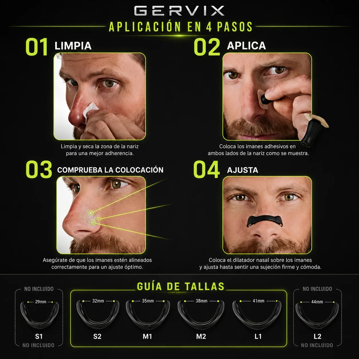 Cómo aplicar GERVIX en 4 pasos